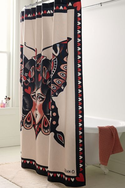 Jessica O. Peaceful Queen Of My Heart Printed Shower Curtain