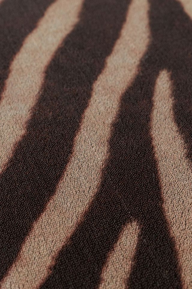 Zebra Print Vinyl Doormat #1