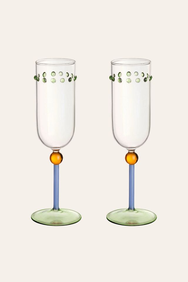 Zsa Zsa Zsu Henan Borosilicate Champagne Glass Set #1