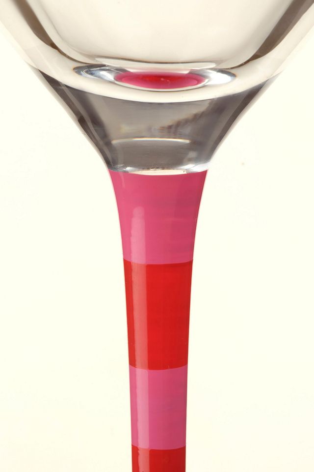 Zsa Zsa Zsu Loess Hand Painted  Glass Martini Glass #3