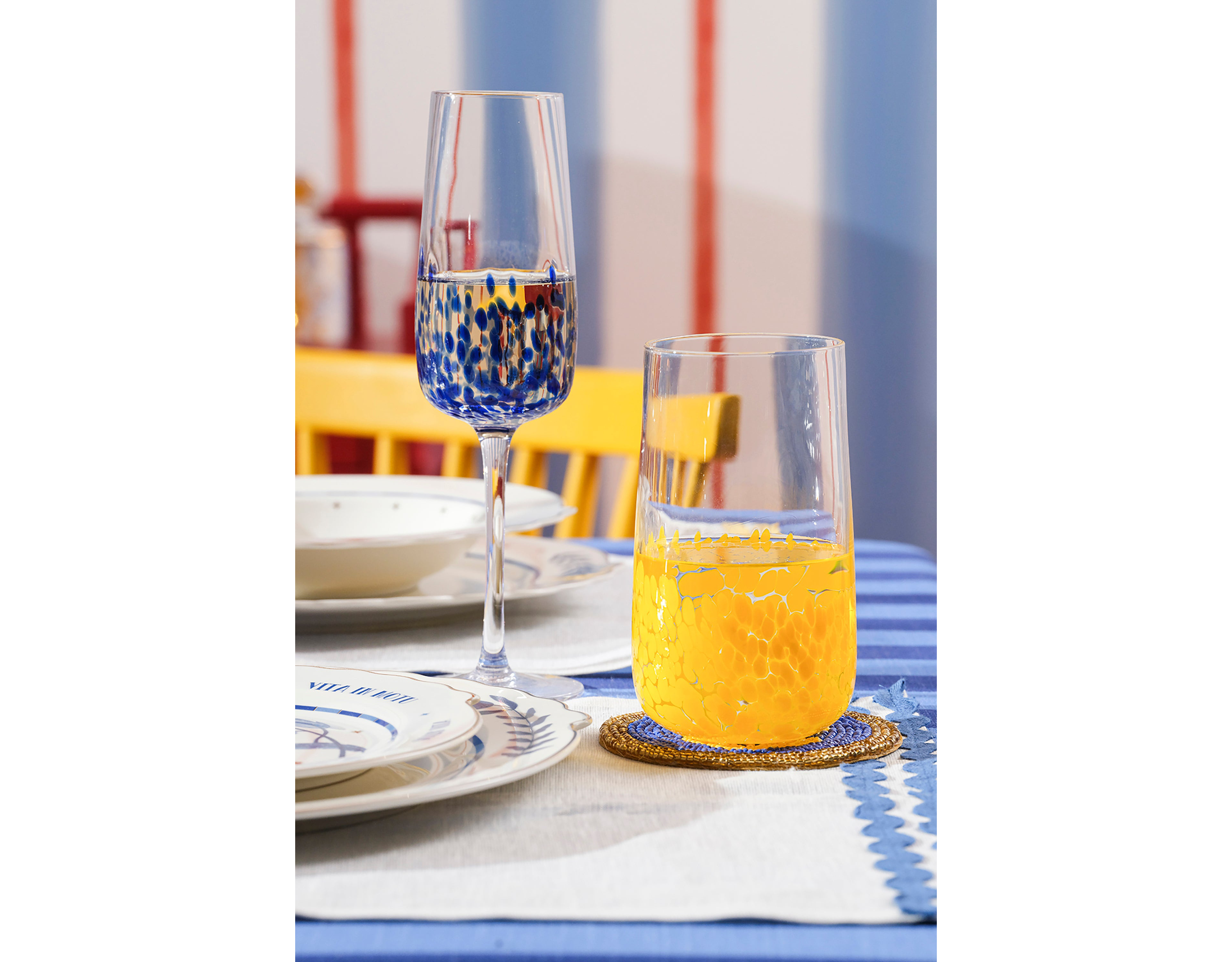 Zsa Zsa Zsu Henan Glass Soft Drink Tumbler Set