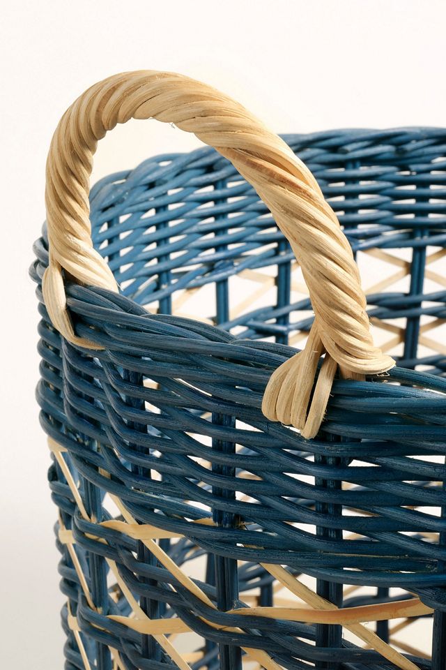 Zsa Zsa Zsu Java Round Rattan Basket #3