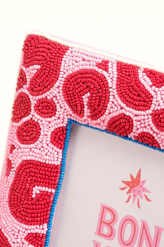 Zsa Zsa Zsu Dadri Decorative Beaded Wood Frame #2