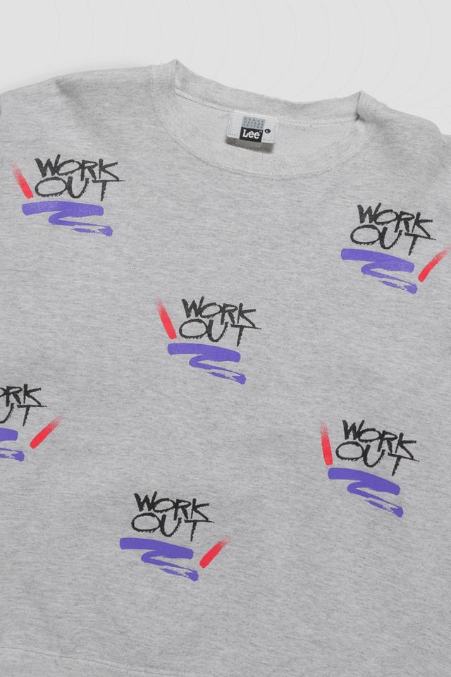 Vintage Work Out Retro Sweatshirt #1