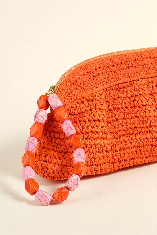 Zsa Zsa Zsu Delhi Raffia Clutch Bag #1