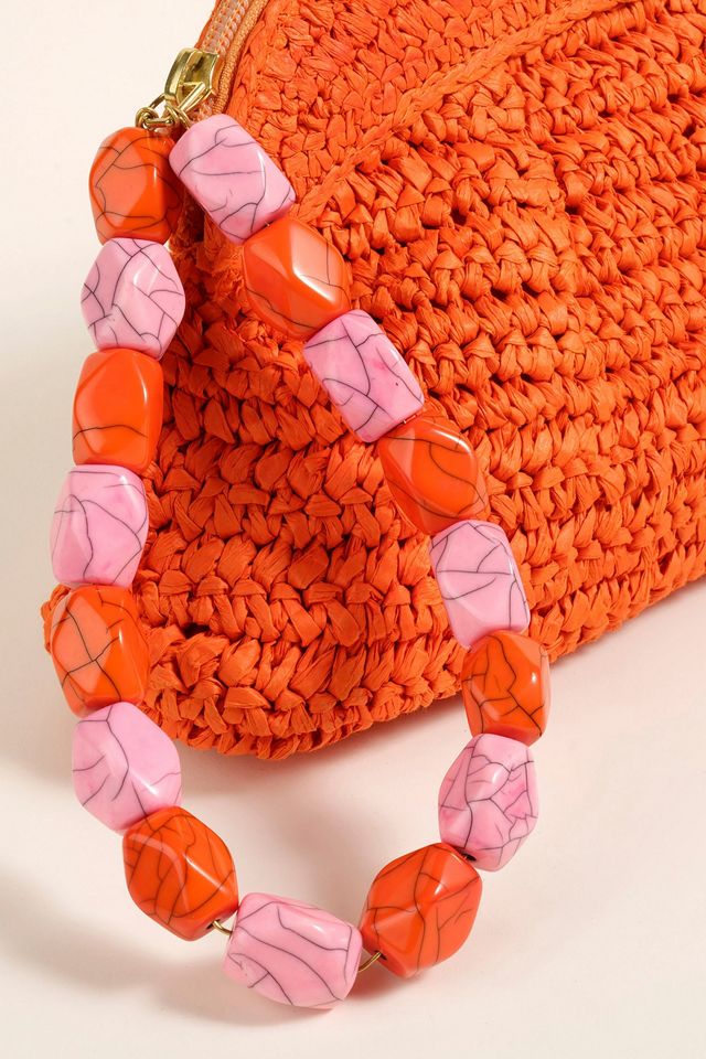 Zsa Zsa Zsu Delhi Raffia Clutch Bag #2