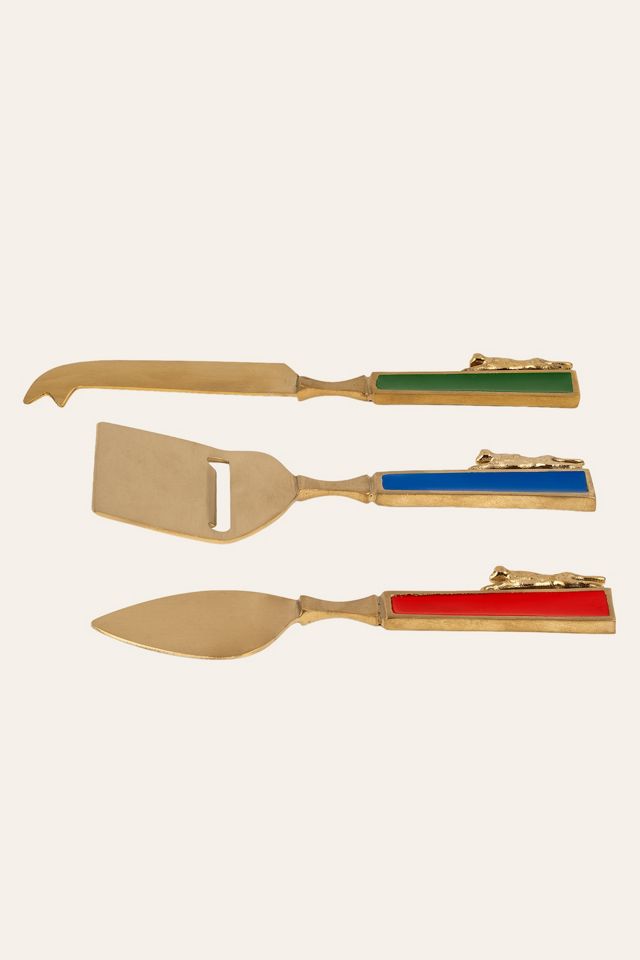 Zsa Zsa Zsu Rampur Steel Cheese Serving Set #2