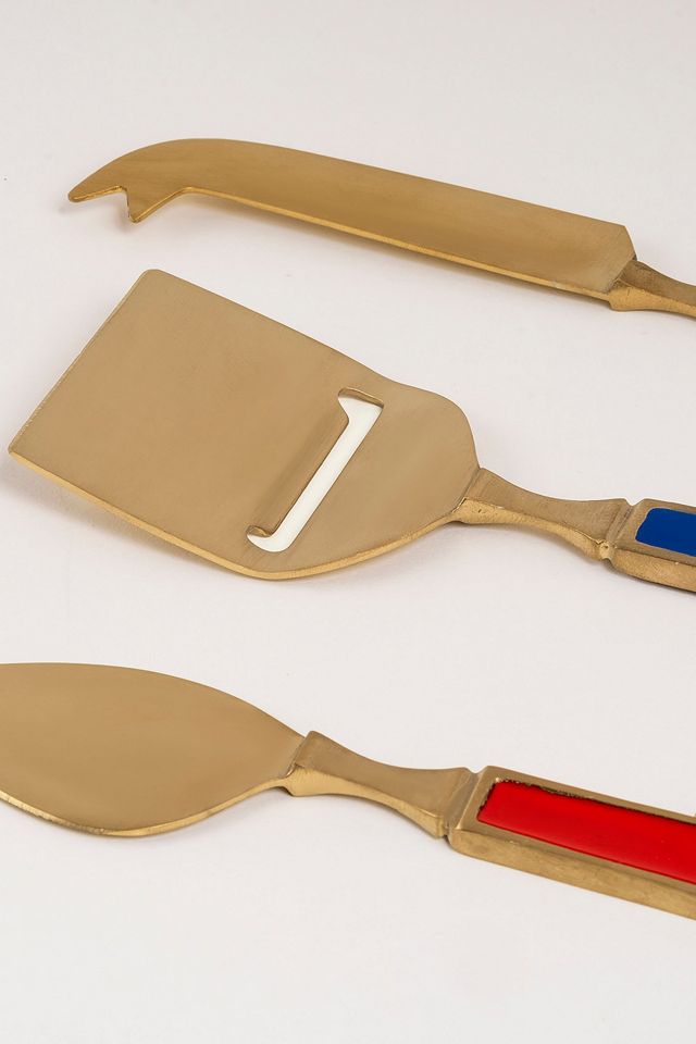 Zsa Zsa Zsu Rampur Steel Cheese Serving Set #3