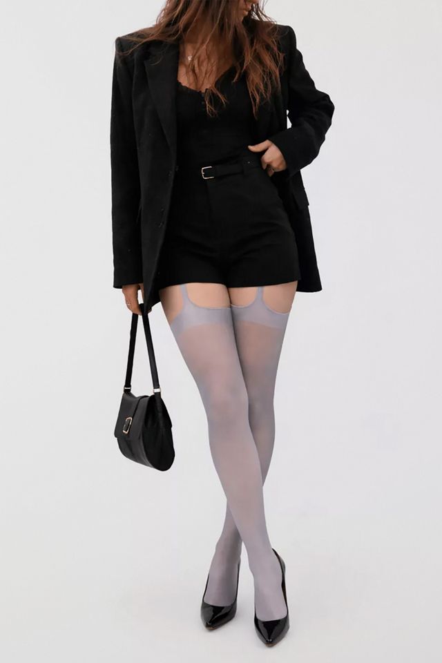 LECHERY® Long Thin Spaghetti Strap Shiny Pantyhose Tights #1