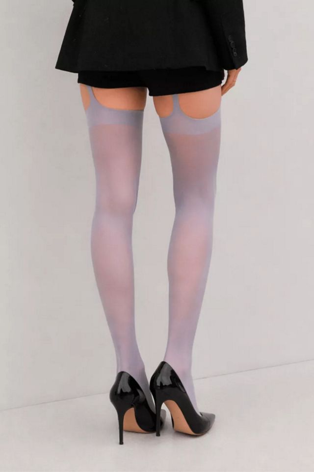 LECHERY® Long Thin Spaghetti Strap Shiny Pantyhose Tights #3