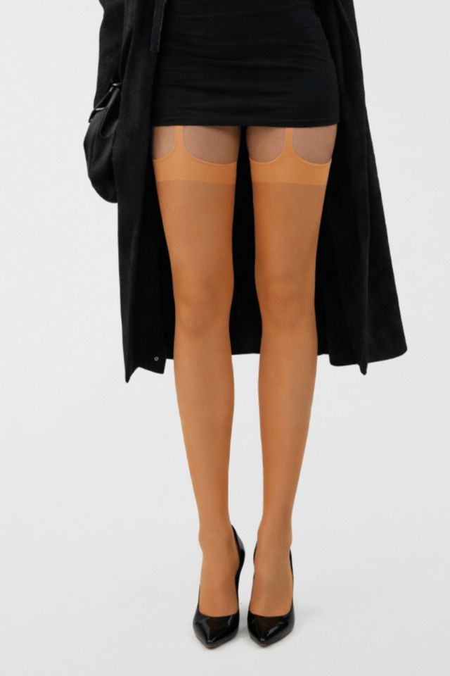 LECHERY® Long Thin Spaghetti Strap Shiny Pantyhose Tights #2