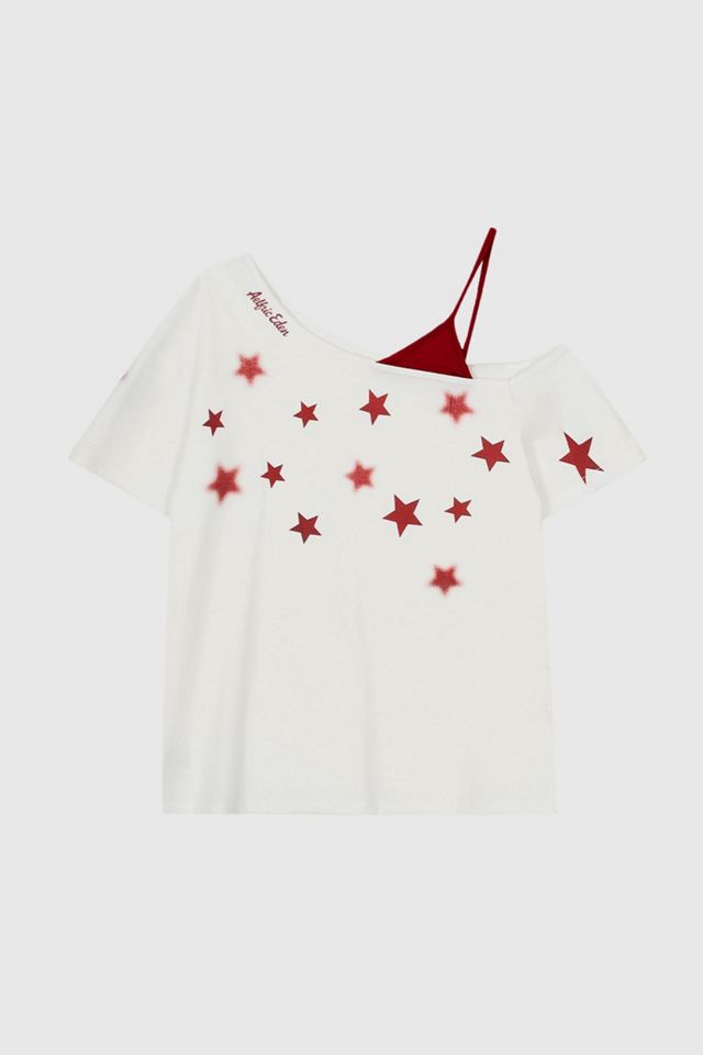 Aelfric Eden Star Graphic Off-The-Shoulder Tee #3