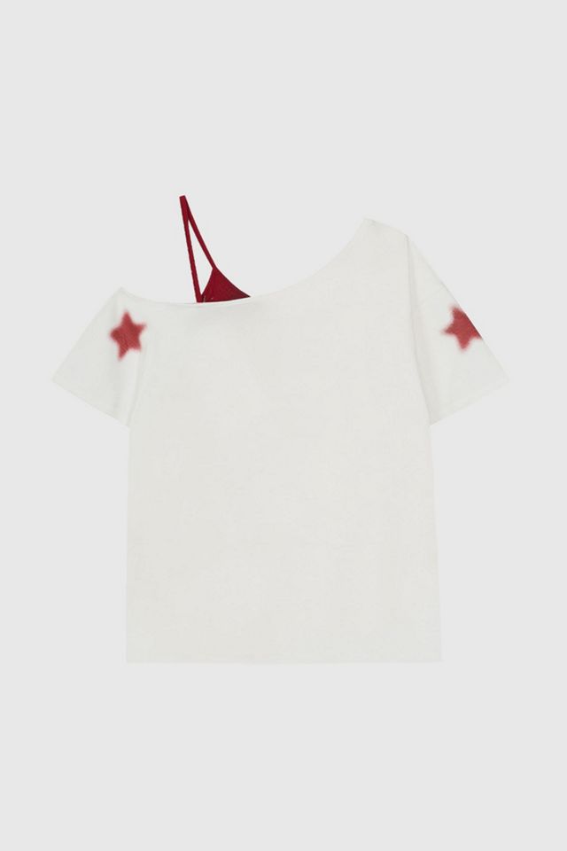 Aelfric Eden Star Graphic Off-The-Shoulder Tee #4