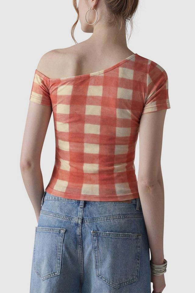 Aelfric Eden Polka Dot Dachshund Off-the-Shoulder Tee #2