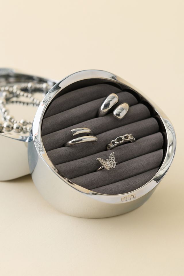 Jace Wavy Chrome 2-Tier Jewelry Organizer #2