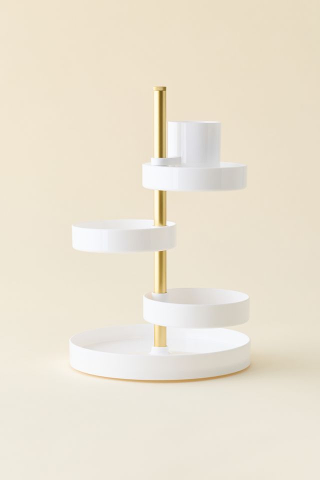 Cecilia Rotating Tiered Makeup Organizer #1