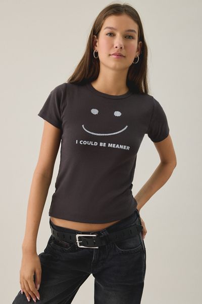 Could Be Meaner Graphic Cotton Slim Tee