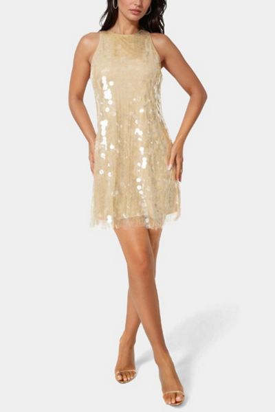 Bebe Clear Sequin Dress
