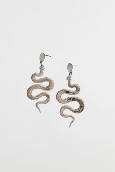 Sigfus Designs Silver Snake Earrings