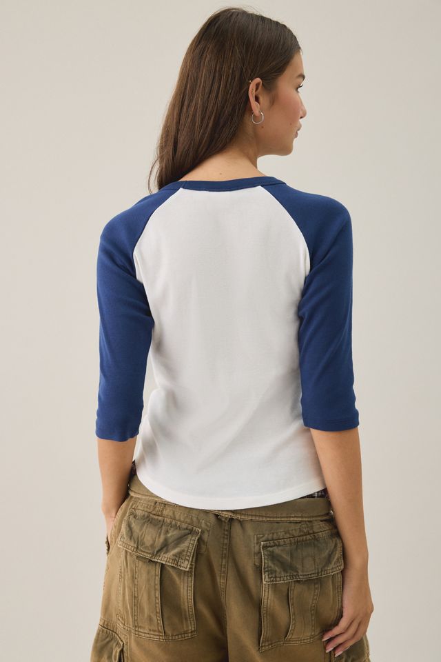 East Coast NYC Graphic Raglan 3/4 Sleeve Tee #1