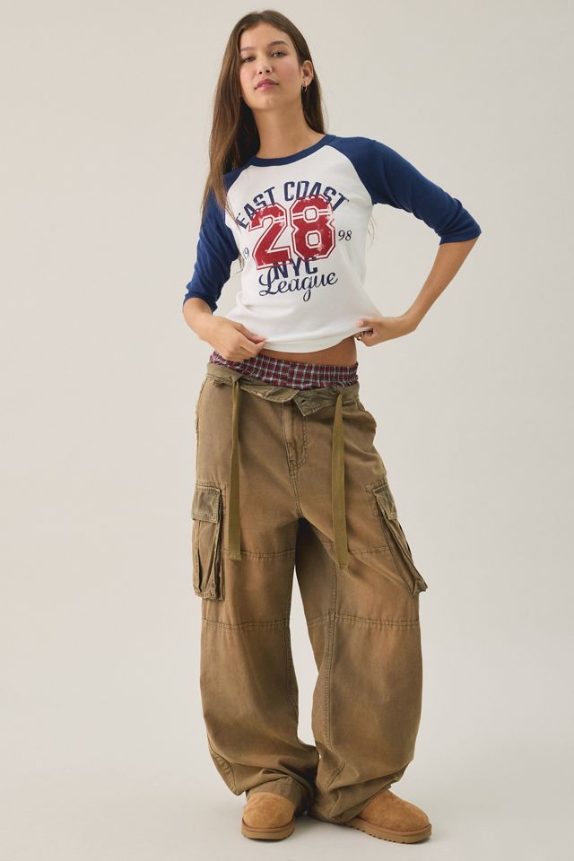 East Coast NYC Graphic Raglan 3/4 Sleeve Tee #2