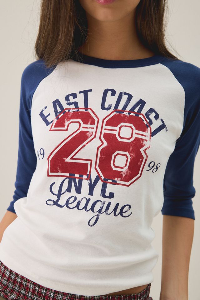 East Coast NYC Graphic Raglan 3/4 Sleeve Tee #3