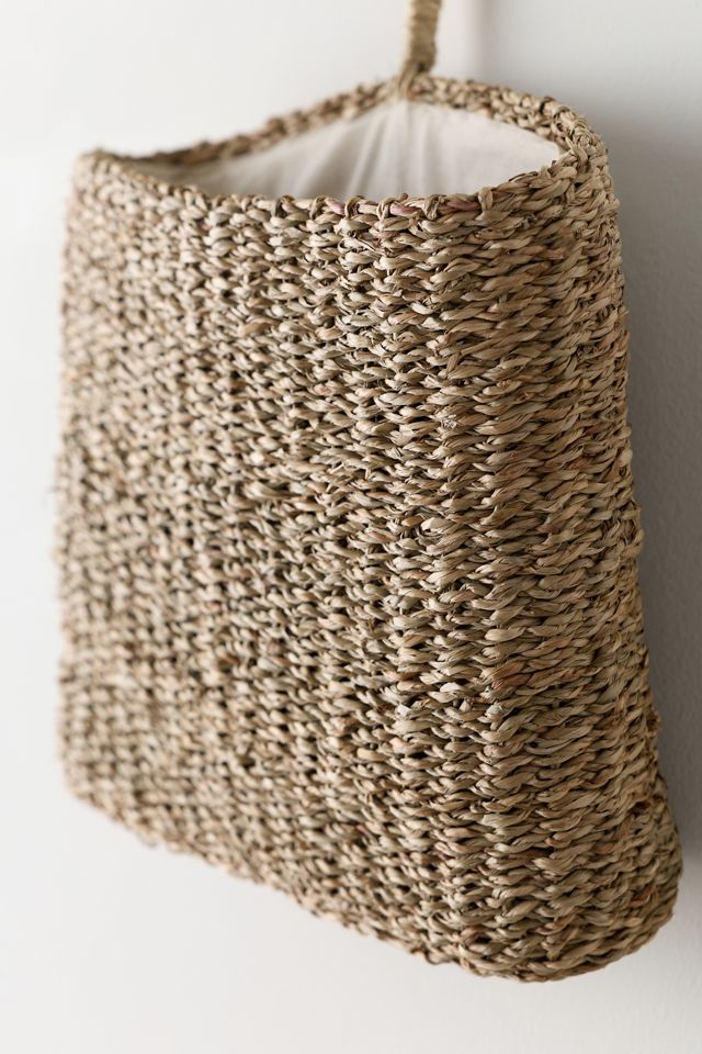 Vivian Handwoven Seagrass Wall Hanging Basket #2