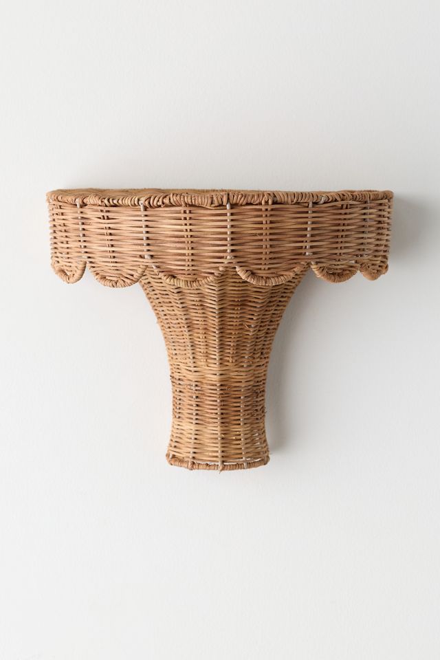 Lorelei Hand-Woven Rattan Wall Shelf #1