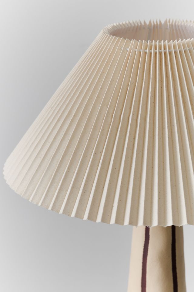 Alia Striped Ceramic Floor Lamp #2