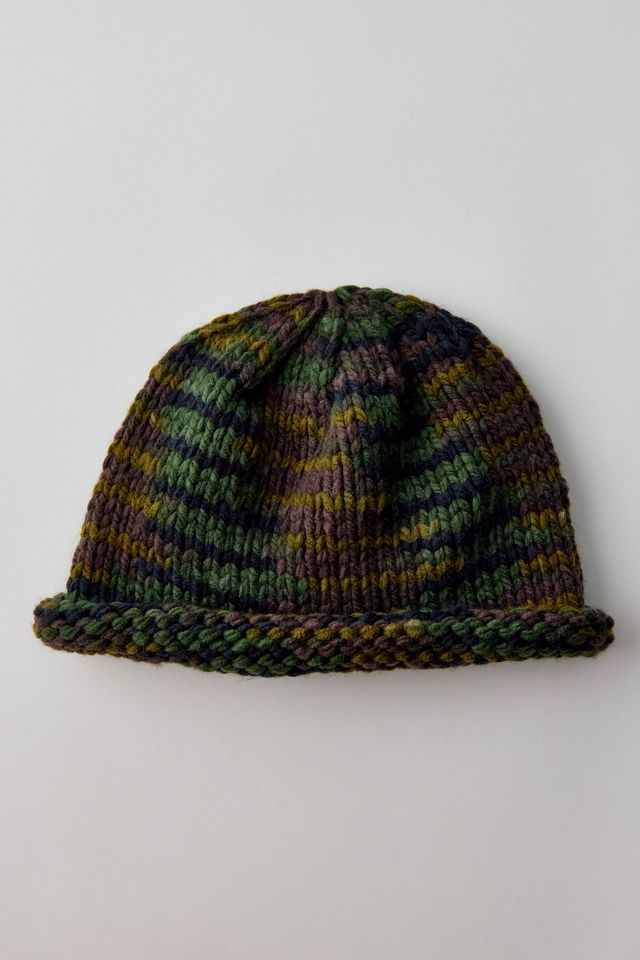 Camo Roll Knit Beanie #1