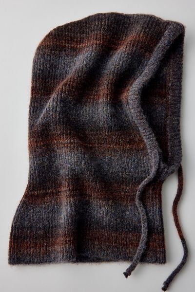 Ombre Stripe Knit Hood