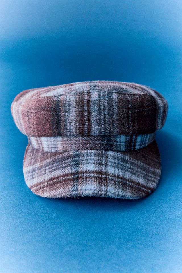 Plaid Pattern Baker Boy Hat #4
