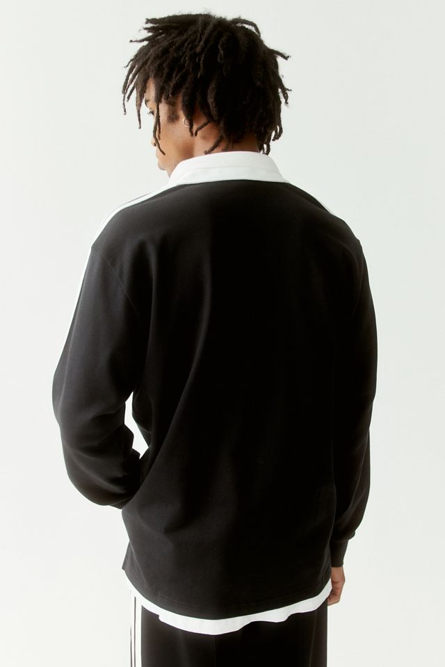 adidas 3-Stripe Long Sleeve Rugby Tee #3