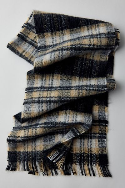 Brushed Plaid Scarf