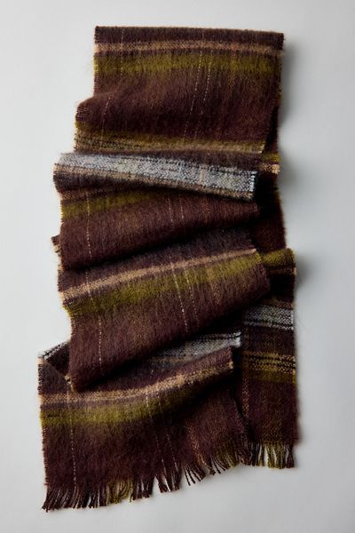Foulard à carreaux brossé
