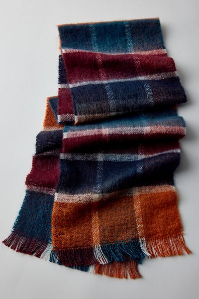 Brushed Plaid Scarf