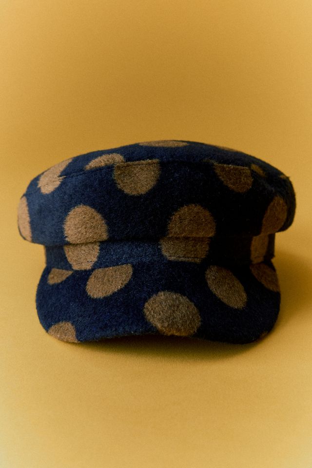 Polka Dot Baker Boy Hat #4