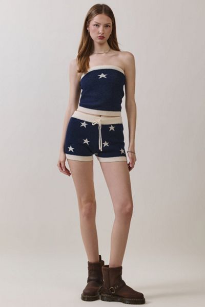 Personal Code Star Knit Shorts