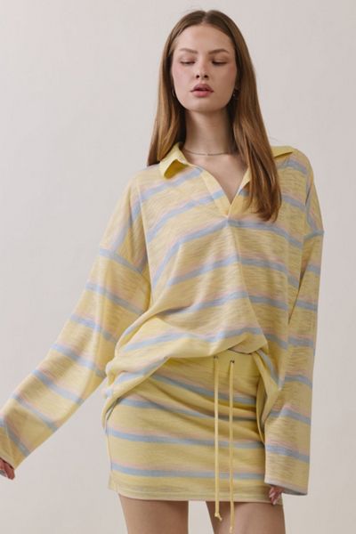 bardot malira shirt dress Bardot VESTIDO TIPO CAMISA OMBR MALIRA in Sunset Ombre