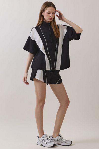 Personal Code Mercer Short Sleeve Anorak Top