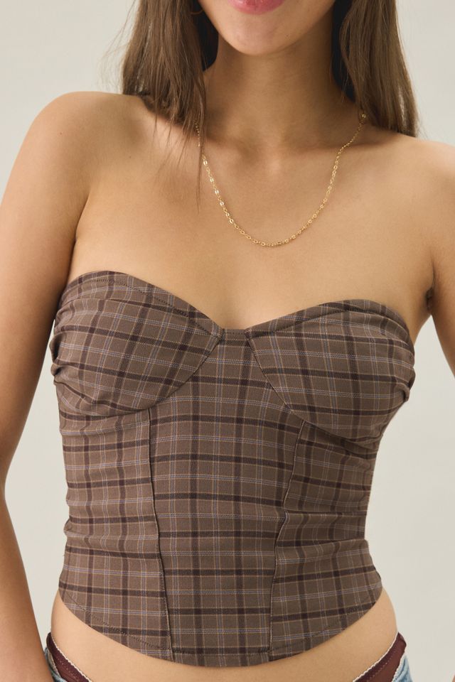 Kimchi Blue Divine Seamed Strapless Bustier Top #1