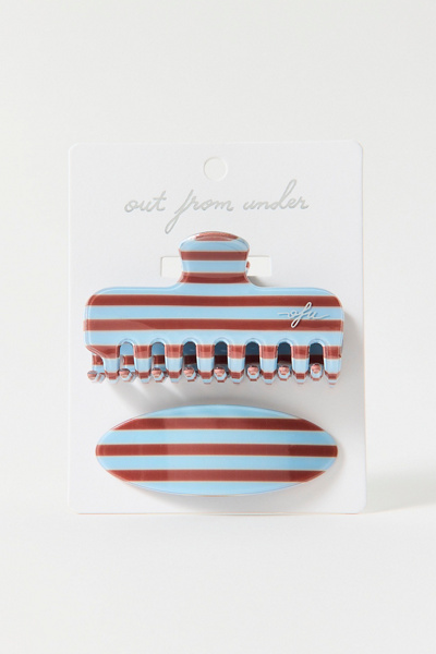Out From Under Patterned Claw Clip & Barrette Set