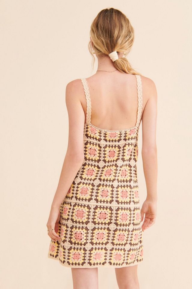 Glamorous Multi Crochet Mini Dress #1