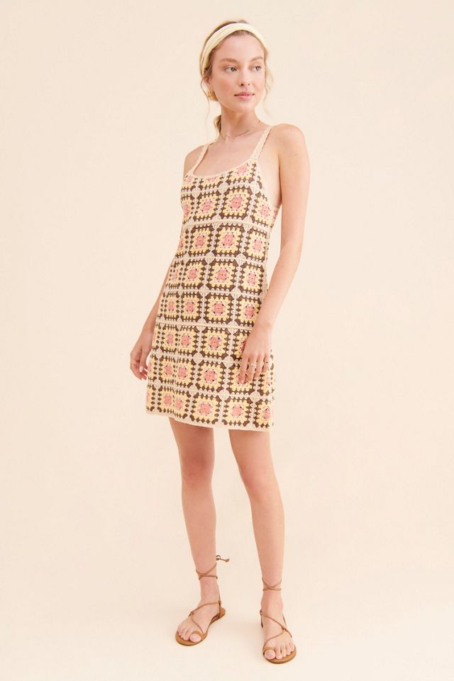 Glamorous Multi Crochet Mini Dress #2