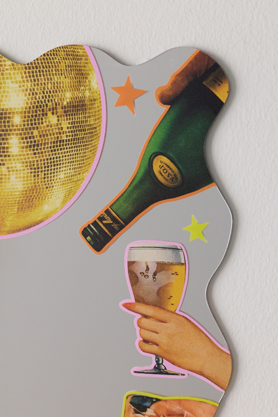 Printed Weird Cheers To Me Large Wall Mirror