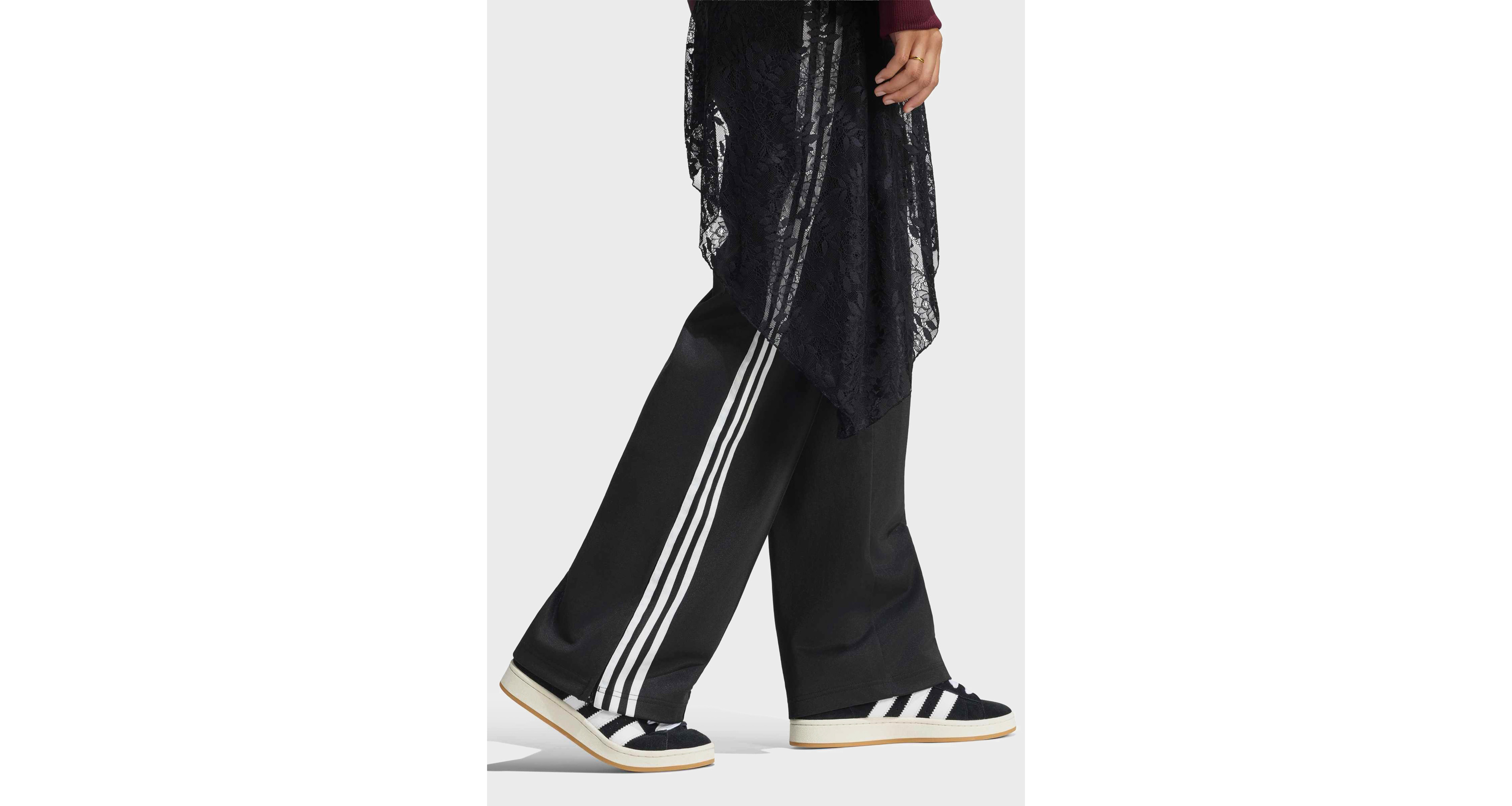 adidas Originals 2-in-1 Firebird Loose Track Pants + Lace Skirt