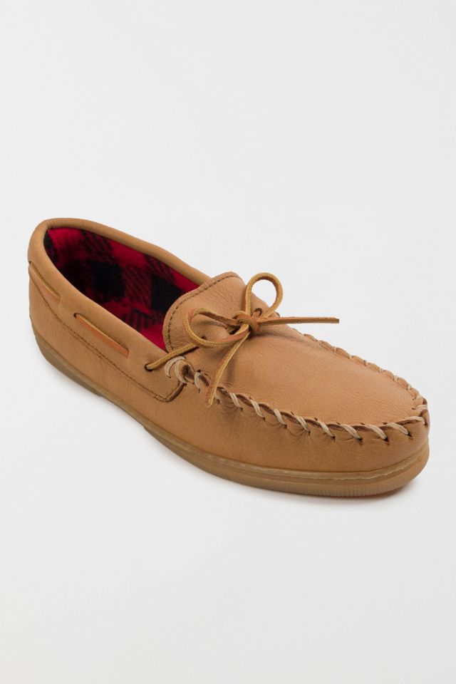 Minnetonka Moosehide Leather Fleece Lined Moccasins #2