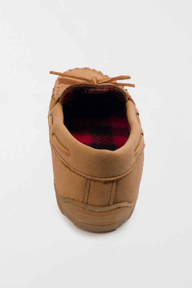 Minnetonka Moosehide Leather Fleece Lined Moccasins #3