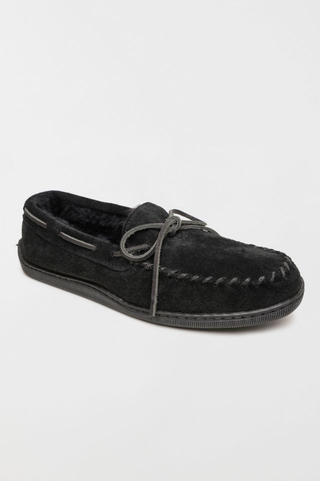 Minnetonka Suede Sheepskin Lined Slippers #2