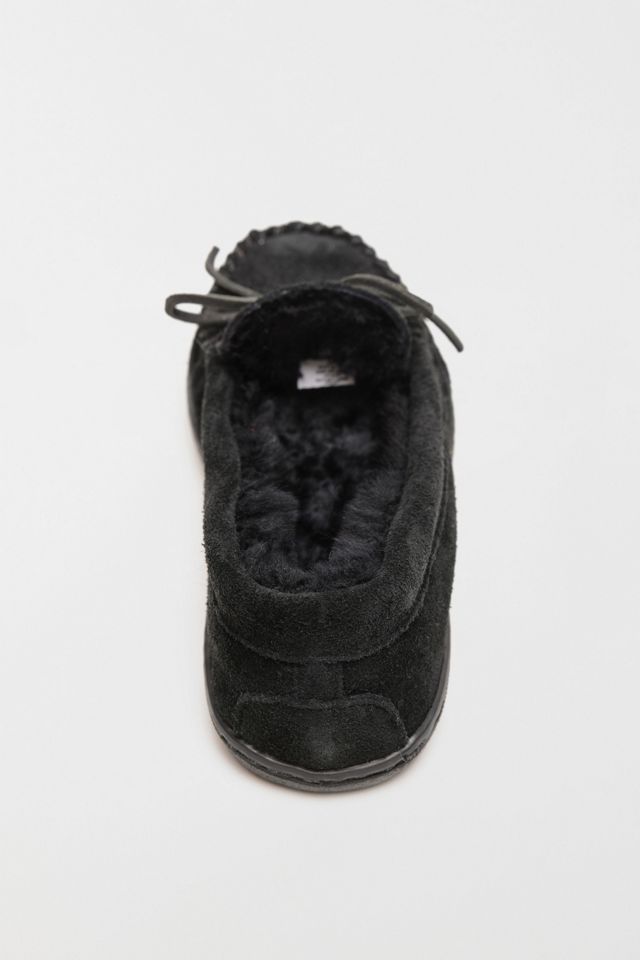 Minnetonka Suede Sheepskin Lined Slippers #3